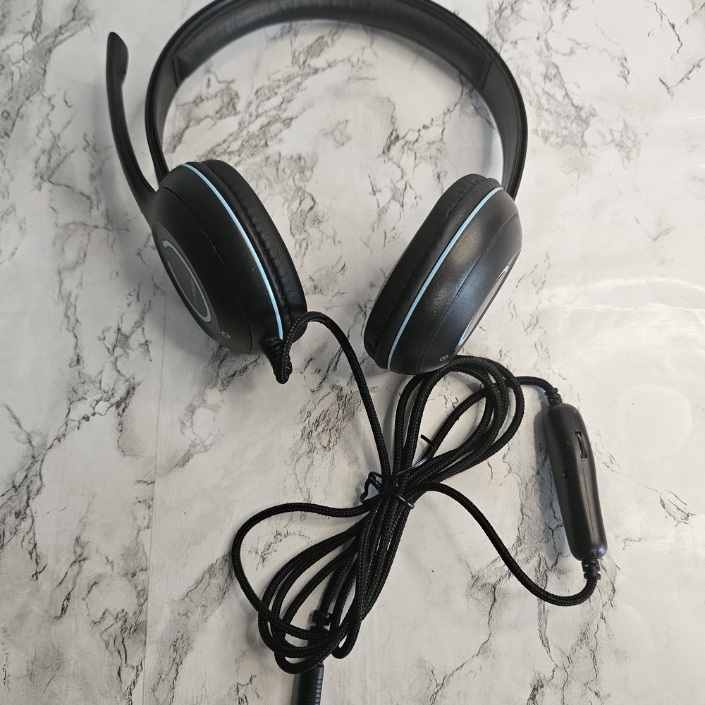 Cyber Acoustics - AC-5002 - 3.5mm Stereo Headset Black
